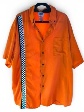 Pace Race Wear Garage/Racing Button Up Short Sleeve Shirt